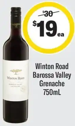 Coles Winton Road Barossa Valley Grenache offer
