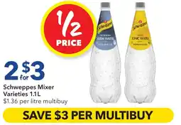Ritchies Schweppes Mixer offer