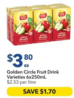 Ritchies Golden Circle Fruit Drink Varieties offer