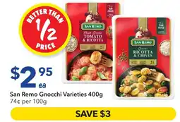 Ritchies San Remo Gnocchi offer