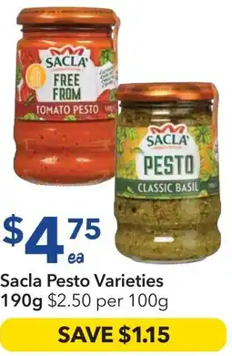 Ritchies Sacla pesto offer