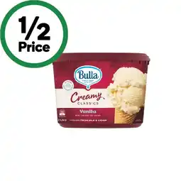 Woolworths Bulla Creamy Classics offer