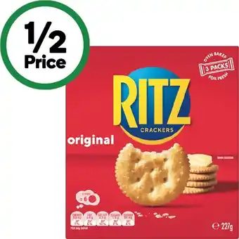 Woolworths Ritz Crackers offer