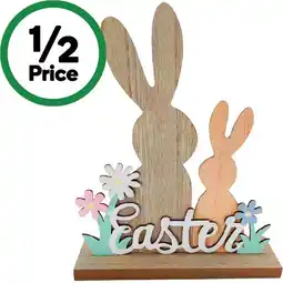 Woolworths Easter Wooden Bunny Tabletop offer