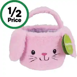 Woolworths Easter Plush Basket Assorted offer