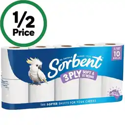 Woolworths Sorbent Toilet Tissue offer