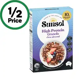 Woolworths Sunsol High Protein Granola offer