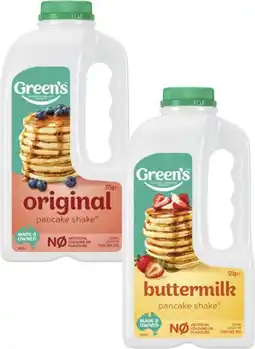 Coles Green's Pancake Shaker-375g offer
