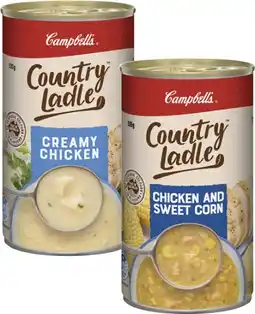 Coles Campbell's Country Ladle Soup-505g offer