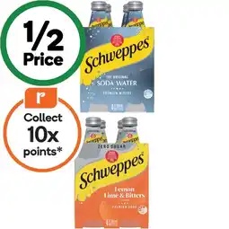 Woolworths Schweppes Mixers or Mineral Water offer