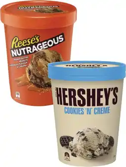 Coles Hershey's, Reese's or Violet Crumble Ice Cream Tub 1 Litre offer