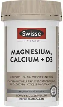 Coles Swisse Ultiboost Magnesium, Calcium + D3 Tablets offer