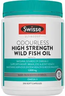 Coles Swisse Ultiboost Odourless High Strength Wild Fish Oil Capsules offer