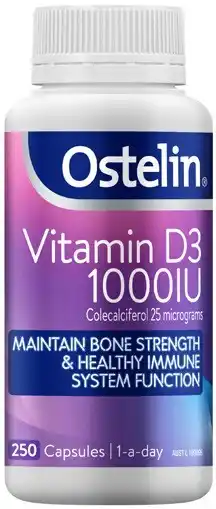Coles Ostelin Vitamin D3 1000IU Capsules offer