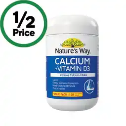Woolworths Natures Way Calcium Vitamin D3 Tablets offer