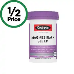Woolworths Swisse Ultiboost Magnesium Sleep Tablets offer
