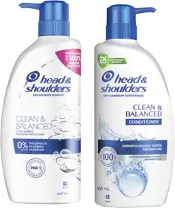 Coles Head & Shoulders Shampoo or Conditioner 660mL offer