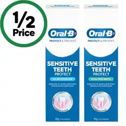 Woolworths Oral B Sensitive Gum Care offer