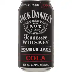 Woolworths Jack Daniel’s Double Jack  Cola Cans  offer