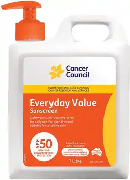 IGA Cancer Council Everyday Value Sunscreen SPF50 offer