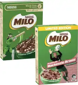 Coles Nestlé Milo Cereal-350g offer