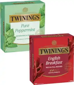 Coles Twinings Tea Bags-100 Pack offer
