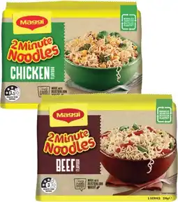 Coles Maggi 2 Minute Noodles 345g-395g offer