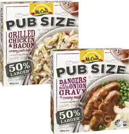 Coles McCain Pub Size Meal-500g offer