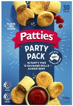 Coles Patties Party Pack 1.25kg offer