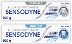 Coles Sensodyne Repair & Protect Whitening or Cool Mint Toothpaste 100g offer