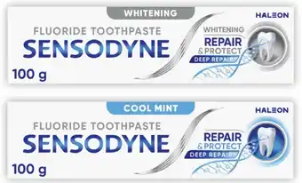 Coles Sensodyne Repair & Protect Whitening or Cool Mint Toothpaste 100g offer