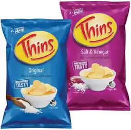IGA Thins Chips Selected Varieties offer