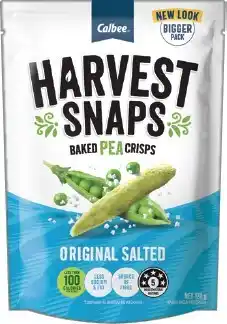 IGA Harvest Snaps Baked Pea Crisps 120g or Sunbites Grain Waves Wholegrain Chips 170g Selected Varieties offer