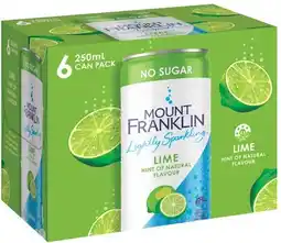 IGA Mount Franklin Lightly Sparkling Selected Varieties offer