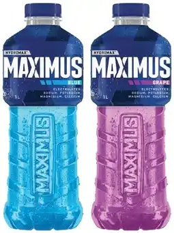 IGA Maximus Sports Drink Selected Varieties offer