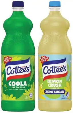 IGA Cottee’s Cordial Selected Varieties offer