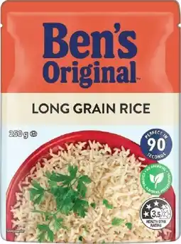 IGA Ben’s Original Plain Rice Selected Varieties offer