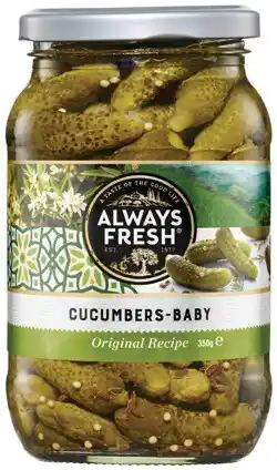 IGA Always Fresh Cucumbers Baby Original Recipe offer