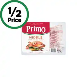 Woolworths Primo Middle Bacon – From the Fridge offer