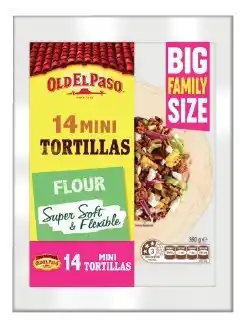 IGA Old El Paso Mini Tortilla Flour Super Soft & Flexible offer