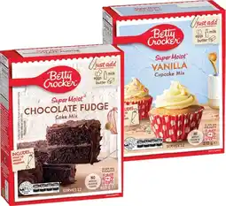 IGA Betty Crocker Super Moist Baking Mix Selected Varieties offer
