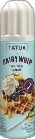 IGA Tatua Dairy Whip Whipped Cream or Chocolate Mousse 250g offer