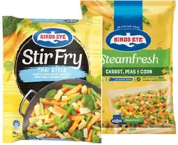 IGA Birds Eye SteamFresh Vegetables 450g or Stir Fry Vegetables 500g Selected Varieties offer