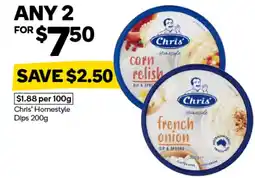 Woolworths Chris Homestyle Dips offer