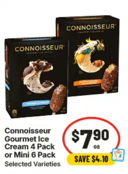 IGA Connoisseur Gourmet Ice Cream or Mini offer