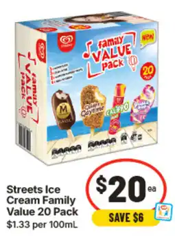 IGA Streets Ice Cream Family Value offer