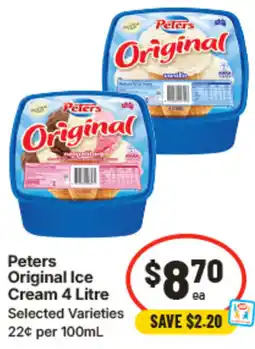 IGA Peters Original Ice Cream offer