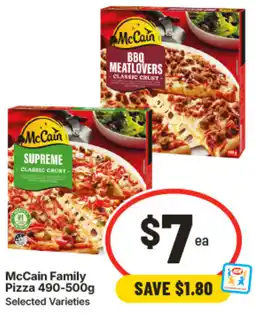IGA McCain Family Pizza offer