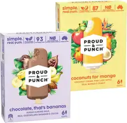 IGA Proud & Punch Ice Cream Selected Varieties offer