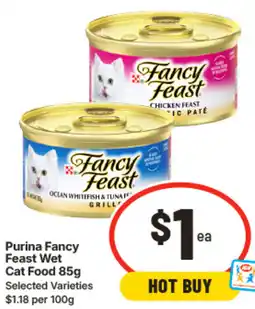 IGA Purina Fancy Feast Wet Cat Food offer